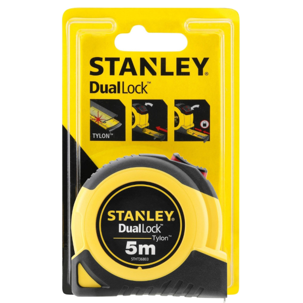 Рулетка STANLEY TYLON DUAL LOCK измерительная 5м*19мм     STHT36803-0