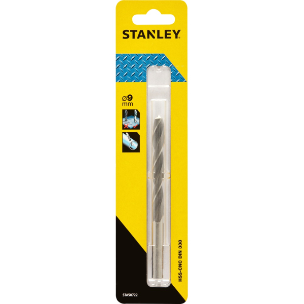 Сверло STANLEY по металлу HSS-G CROWN  9*125   STA50722