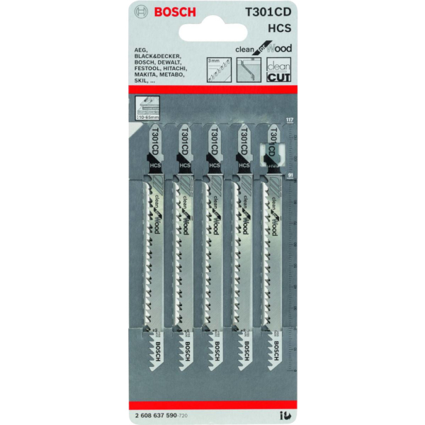 Пилочки BOSCH  T 301  CD     2.608.637.590