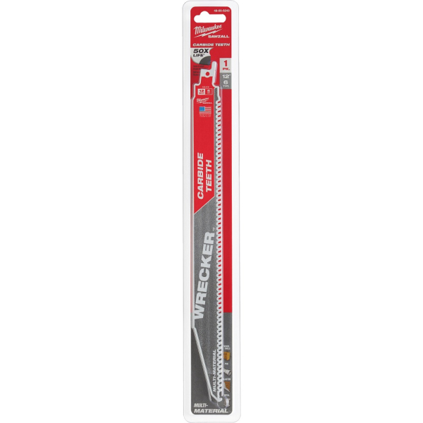 Полотно Milwaukee для сабельной пилы WRECKER CARBIDE 300x6 мм