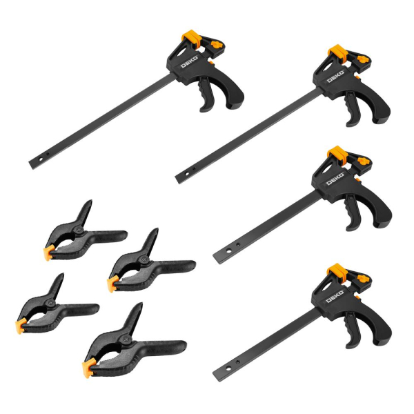 Набор быстрозажимных струбцин DEKO CLS70-300 (8 шт.)   065-0668