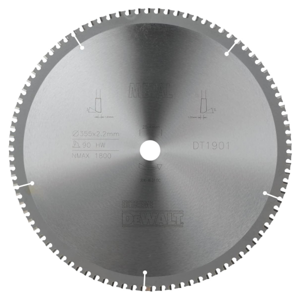 Диск п/п DEWALT DT 1901   355*30*90