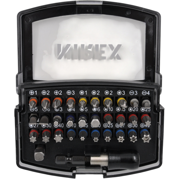 Набор бит NIREX Profi с магнитным адаптером в боксе 32 предмета NBS-32