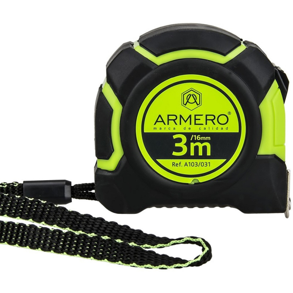 Рулетка ARMERO с фиксатором 3м*16мм   A103/031