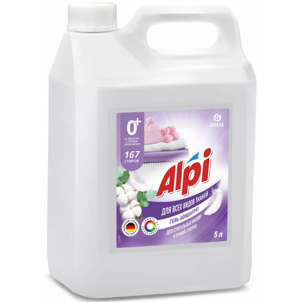 Средство для стирки жидкое GRASS "ALPI delicate gel" 5л   125685