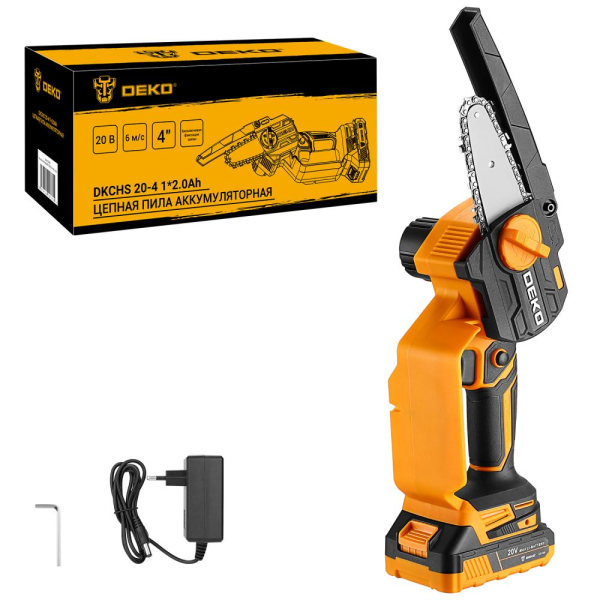 Пила цепная DEKO DKCHS 20-4 аккумуляторная   063-4480