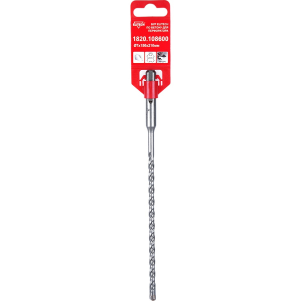 Квадробур ELITECH  SDS +  7*150*210 двойная спираль