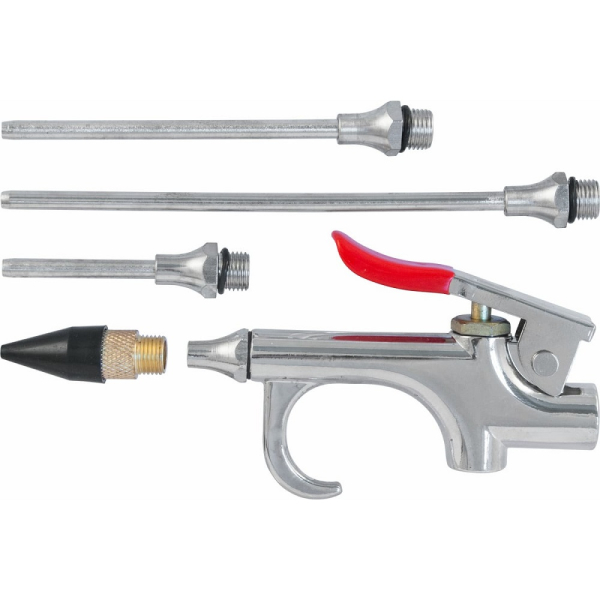 Пистолет продувочный THORVIK с насадками, 5 предметов   ABGK5