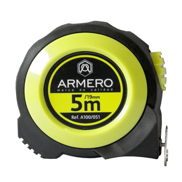 Рулетка ARMERO с автоблокировкой 5м*19мм     A100/051
