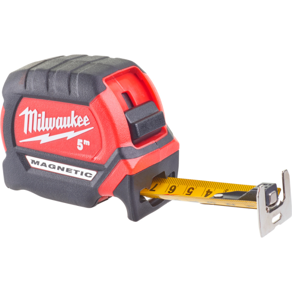 Набор Milwaukee: Рулетка PREMIUM магнитная MAGNETIC GEN III 5м+Очки ENHANCED затемненные