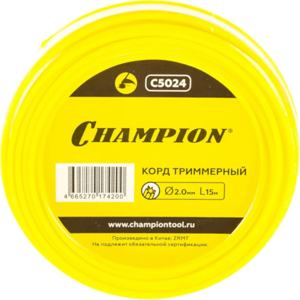 Леска CHAMPION Star 2,0*15 м (звезда)   C5024