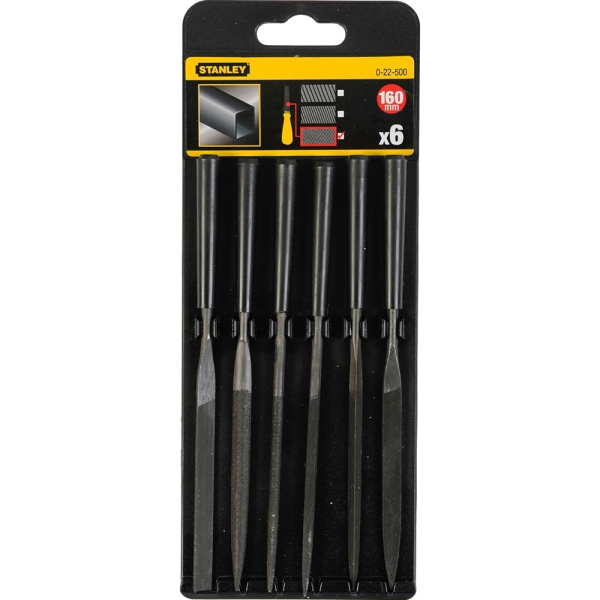 Набор надфилей STANLEY 150мм 6 шт.     0-22-500