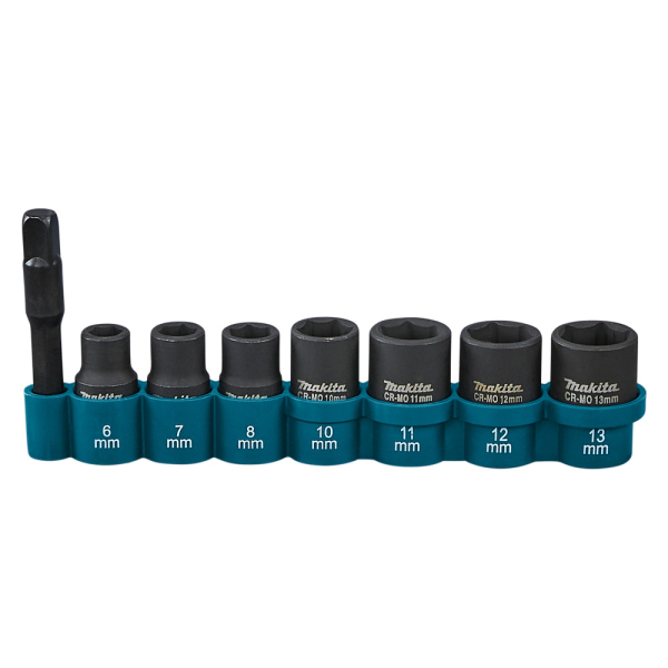 Набор ударных торцовых головок Makita 1/4” 8 шт   E-12289 