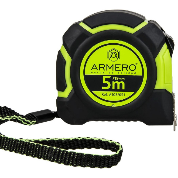 Рулетка ARMERO с фиксатором 5м*19мм   A103/051