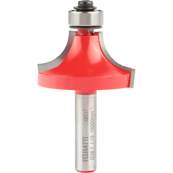 Фреза кромочная калевочная FELISATTI 38.1х19мм R12.7 хвостовик 8мм   30037