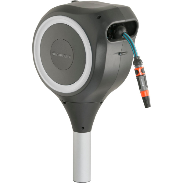 Катушка со шлангом автоматическая Gardena RollUp S белая  18606-20.000.00