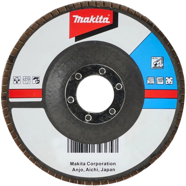 Диск лепестковый Makita 125x22мм К80 для ровной поверхности   D-27305