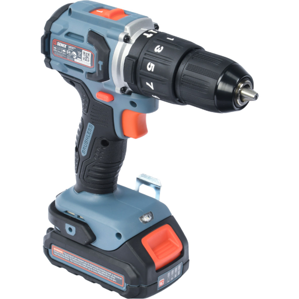Дрель ударная аккумуляторная SENIX PDHX2-M2-EU, 1акб, зу, кейс