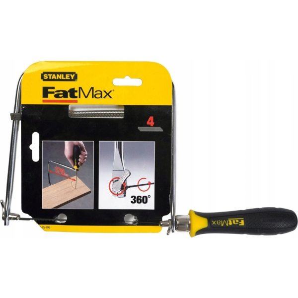 Лобзик ручной STANLEY FATMAX 170мм + 4 пилки   0-15-106