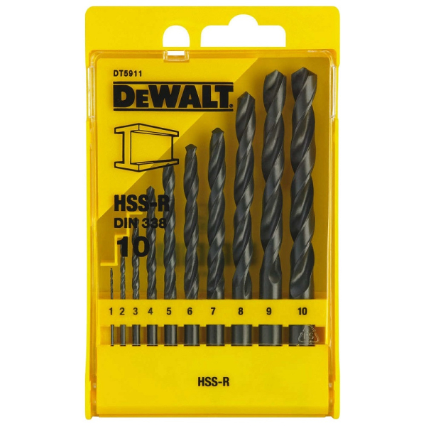 Набор сверл DEWALT DT 5911 по металлу из 10 штук