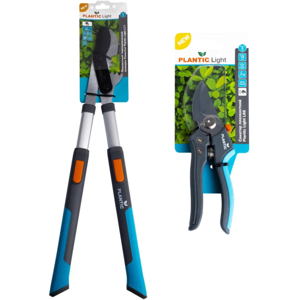 Промонабор сучкорез телескопический Plantic PowerCut Plantic Light L71 + секатор плоскостной Plantic