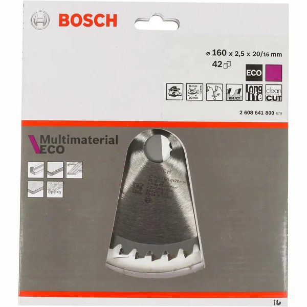 Диск пильный BOSCH Multi ECO 160*20/16*42
