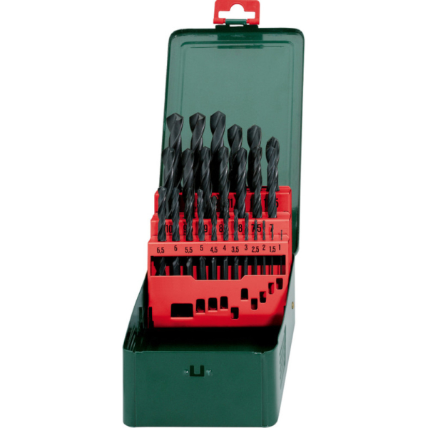 Набор сверл Metabo HSS-R по металлу 25 шт   (27152)