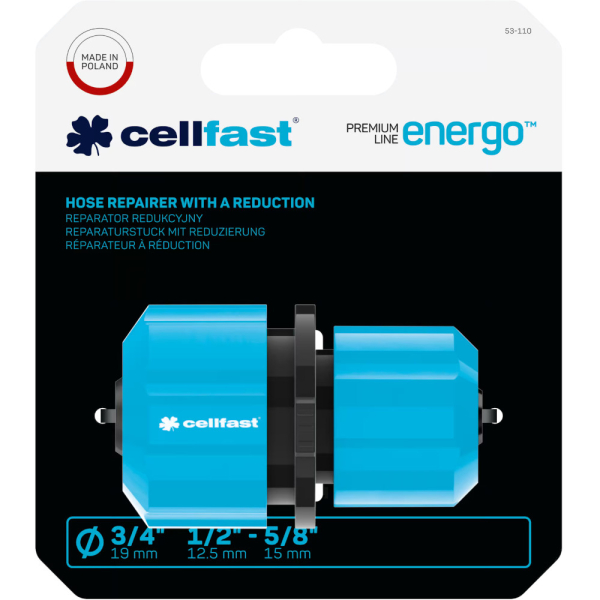 Муфта ремонтная CELLFAST ERGOLINE 3/4"-1/2"