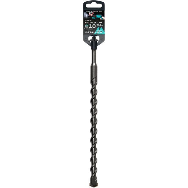 Бур по бетону SDS-plus METALLICA Optima 18 х310/250 мм   904701