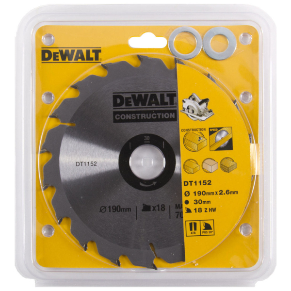 Диск п/п DEWALT DT 1152   190*30*18