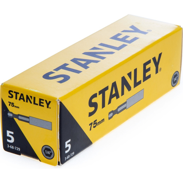 Вставка STANLEY с шестигр. хвостовиком 1/4"х75мм (упак. 5шт)     3-68-729