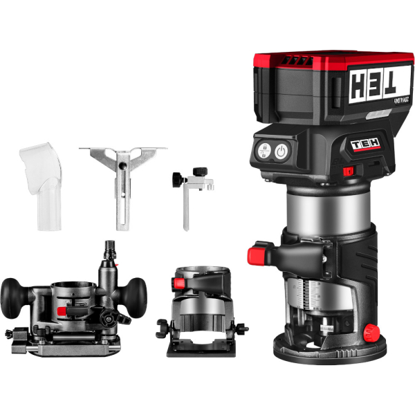 Фрезер кромочный аккумуляторный 20V TEH LT607-1B