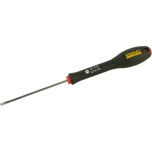 Отвертка STANLEY FATMAX прямой шлиц 2,5x75мм     0-65-478