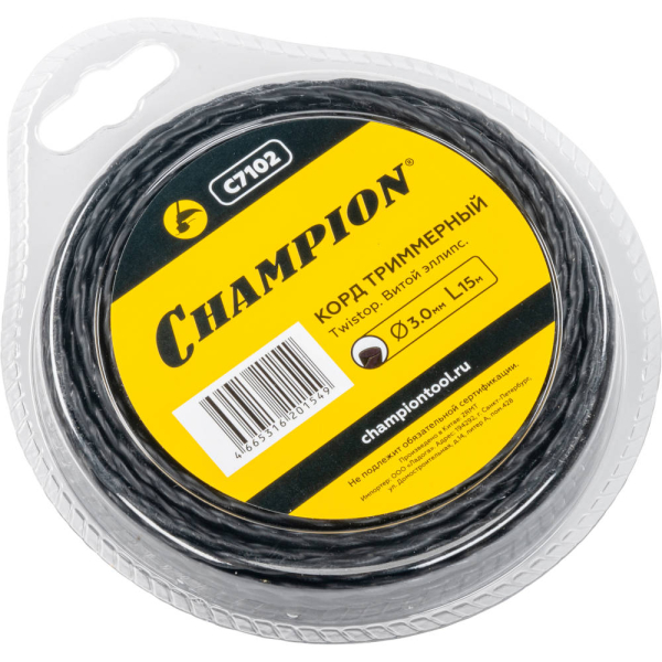 Леска CHAMPION Ellipse Twist 3,0*15 м (витой эллипс)   C7102