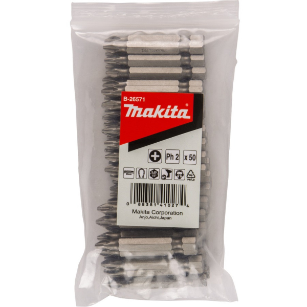 Бита Makita PH2-50 мм 50 шт B-26571