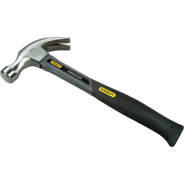 Молоток STANLEY GREY FIBERGLASS CURVE CLAW 450гр.     1-51-529