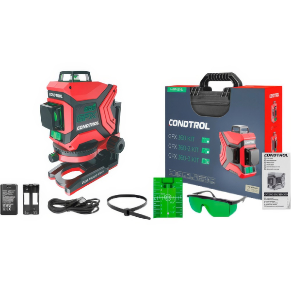 Лазерный уровень CONDTROL GFX 360-2 Kit   1-2-403