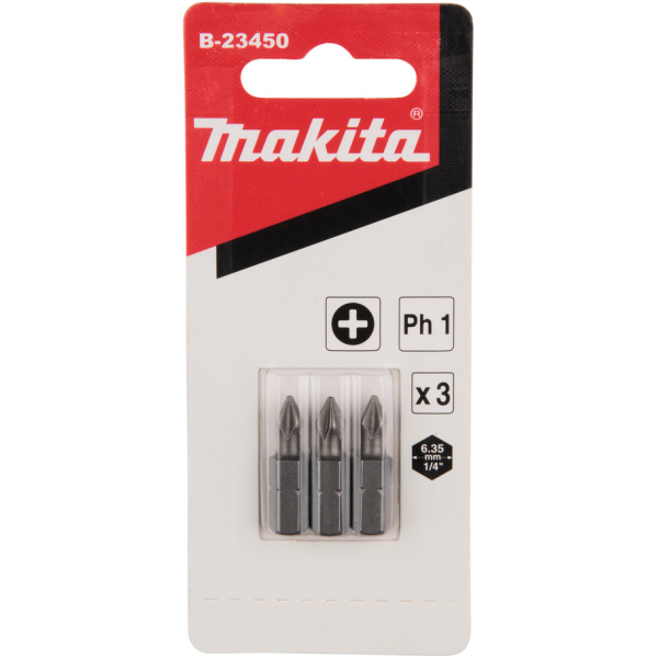 Бита Makita C-form PH1-25 мм 3 шт   B-23450