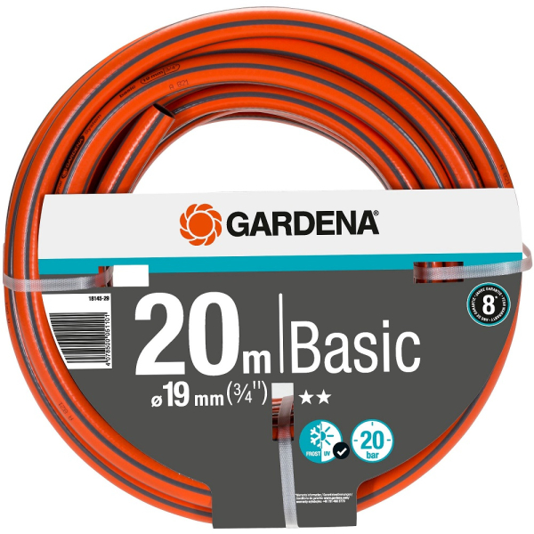 Шланг Gardena Basic 3/4" 20 м, 19 мм     18145-29.000.00