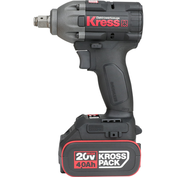 Гайковерт аккумуляторный KRESS KUB30.1 20V 2х4Ач Зу 6А кейс