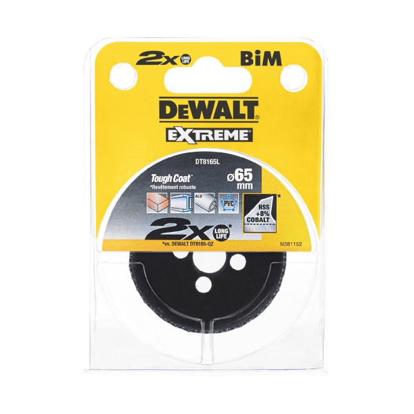 Цифенбор с карбидным покрытием DEWALT DT 8165 L 65*46 мм