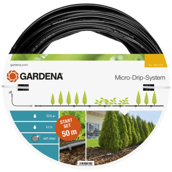 Шланг сочащийся Gardena 50 м + комплект     13013-20.000.00