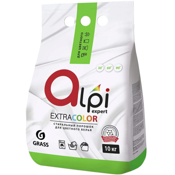 Средство для стирки порошкообразное GRASS Alpi Expert для цветного белья 10 кг   125395