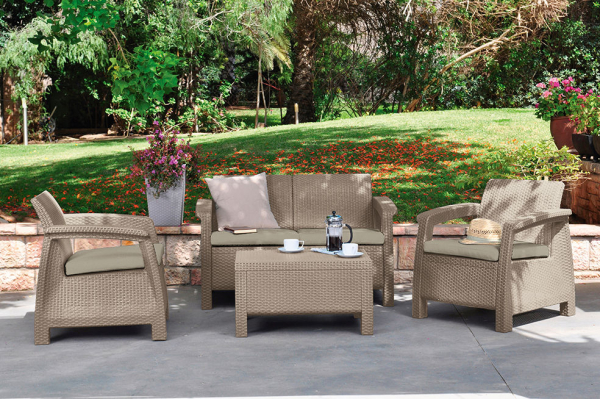 Комплект мебели KETER Corfu Set капучино   17197361РКП