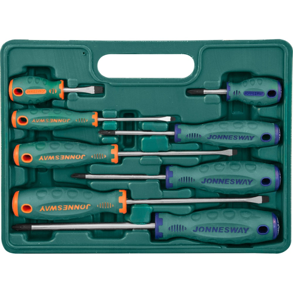 Набор отвёрток JONNESWAY шлиц и крест SL 6.5*38-6.5*150   8 предметов