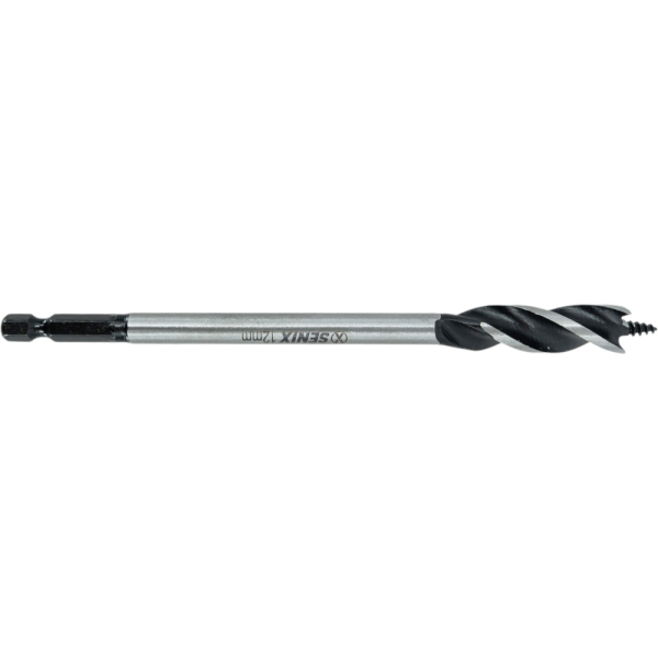 Сверло SENIX 12мм*1шт, HEX 1/4" по дереву трехзаходное   AEDS-0018