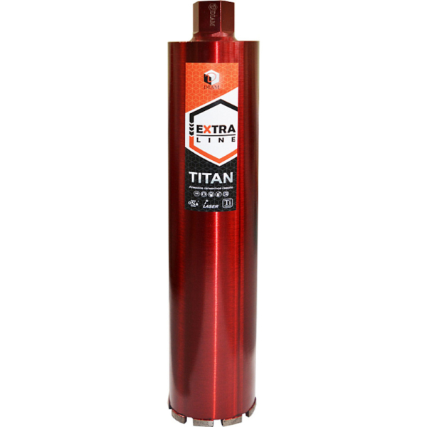 Коронка алмазная DIAM 72x450х6x1 1/4UNC Extra Line Titan железобетон