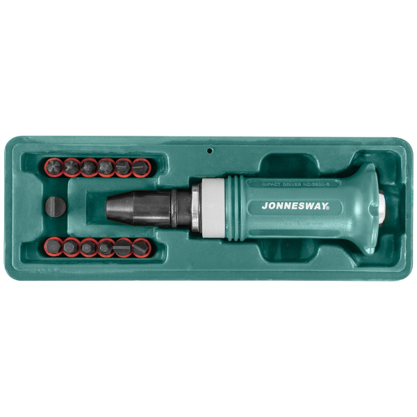Отвертка ударная JONNESWAY SL PH Hex 14 предметов