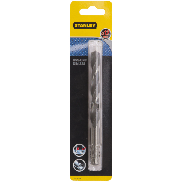 Сверло STANLEY по металлу HSS-G CROWN  12*151   STA50728