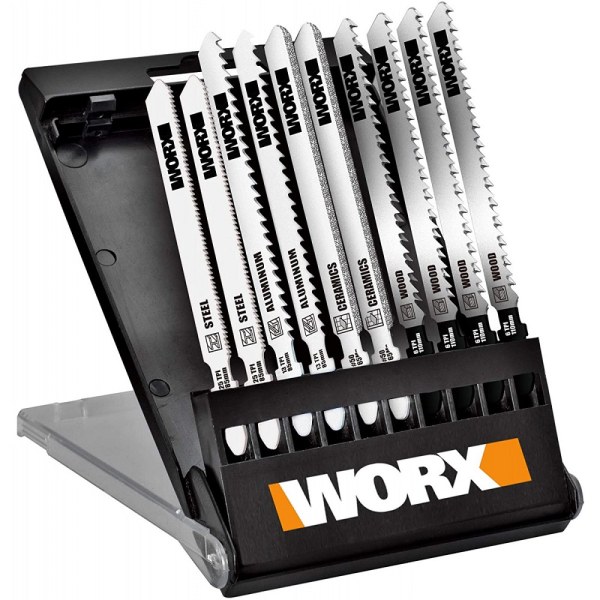 Набор пилочек WORX для лобзика 10 шт   WA8106
